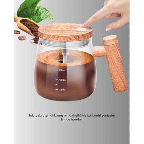Otomatik Karıştırıcı Kupa – Su Geçirmez, Isıtmalı, USB Altlıklı