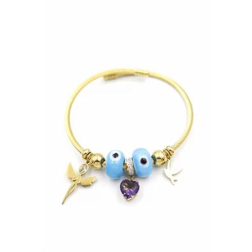 Melek Charm Bilezik - Altın