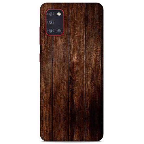 Lopard Samsung Galaxy A31 Uyumlu Kılıf Wood'X (5) Koruma Kabı Baskılı