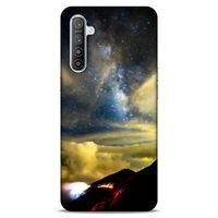 Lopard Oppo Realme XT Uyumlu Kılıf Gece'S (17) Tasarım Kılıf Sarı