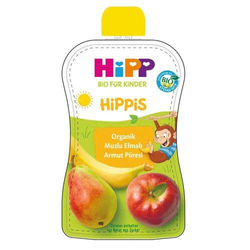 Hipp Organik Muzlu Elmalı Armutlu Meyve Püresi 100gr