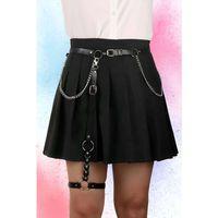 Jartiyer Harness Deri Zincirli Bacak Harness  Brf798