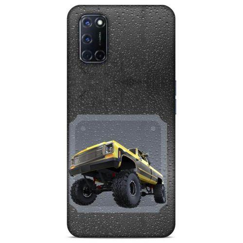 Lopard Oppo A52 Uyumlu Kılıf PickUpX (22) Tam Koruma Kılıfı Sarı Siyah