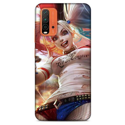 Xiaomi Redmi 9T Uyumlu Kılıf Harley Quinn (16) Kalın Kılıf Karolina mavisi