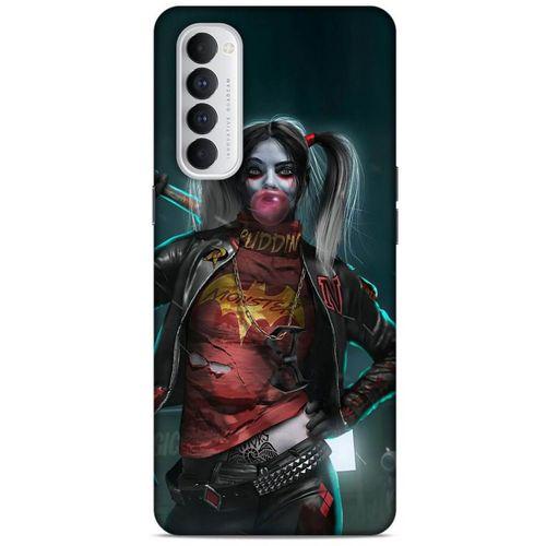 Oppo Reno 4 Pro Uyumlu Kılıf Harley Quinn (7) Telefon Kılıfı Koyu Yeşil