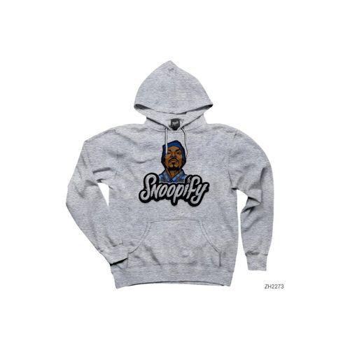 Snoop Dogg Snoopify Gri Kapşonlu Sweatshirt Hoodie