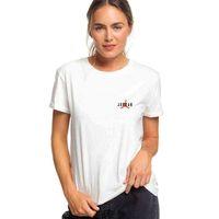Air Basketci Basketbol Göğüs Baskılı Beyaz Kadın Tshirt