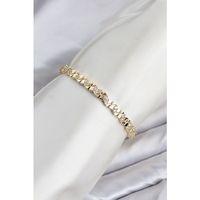 CM Model Zirkon Taşlı VIP Seri Gold Renk Pirinç Kadın Bileklik