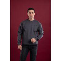 OVERSİZE BASKILI PAMUKLU ERKEK SPOR SWEATSHİRT