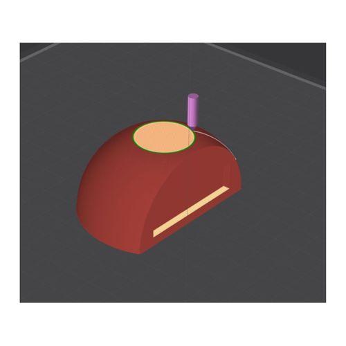 Mıknatıslı Kapı Stoperi D60mm 40x10x3mm 3D Baskı (Bu ürün Sadece Plastik parçadır - Almadan Önce Soru Sorabilirsiniz)