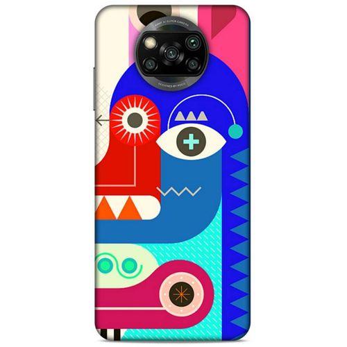 Lopard Xiaomi Redmi Poco X3 Uyumlu Kılıf Soyut Sanat (13) Baskılı Silikon Kap