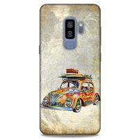 Retro (36) Desen Glitter Kılıf Renkli Samsung Galaxy S9 Plus Kılıf