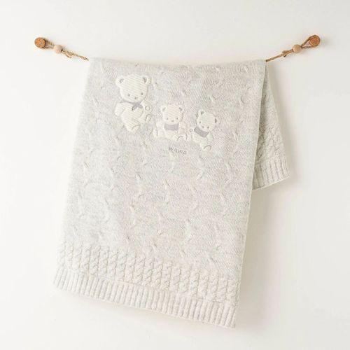 Andywawa Andywawa AC26341 Triko Battaniye 85x100 Grey Melange
