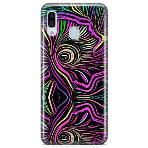 Samsung Galaxy A30 Kılıf Türbülans Arka Kapak Koruma Desenli Full Koruyucu