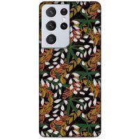Lopard Samsung Galaxy S21 Ultra Uyumlu Kılıf Botanix (58) Baskılı Kılıf