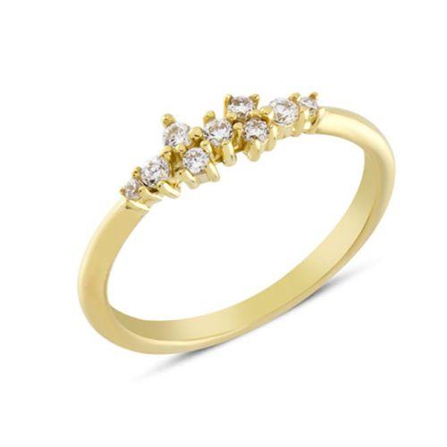 14 Ayar Altın Mini Taşsız Minimal Yüzük YZK317