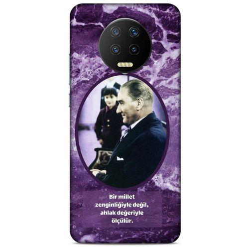 Lopard İnfinix Note 7 Uyumlu Kılıf Atatürk (10) Full Koruma Kılıfı