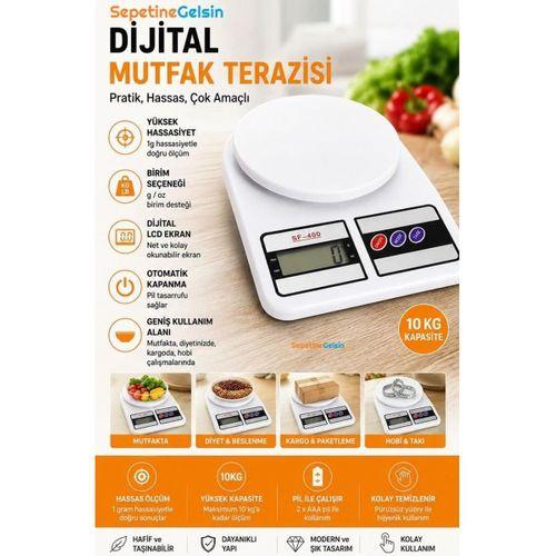 Sepetinegelsin Dijital Hassas Mutfak Terazisi Lcd Ekranlı Baskül
