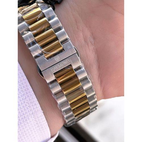 Raymond Nişan Ve Damatlara Özel Çelik Kordon 2 Yıl Garantili 5 Atm Erkek Kol Saati+Bileklik RMD.27