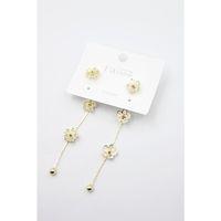 Zirkon Taşlı Küpe - Altın