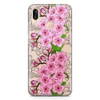 Huawei P20 Lite Kılıf Fethiye Çiçekleri Arka Kapak Koruma Desenli Full Koruyucu