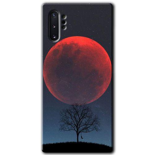 Samsung Galaxy Note 10 Plus HD Baskılı Kılıf + 9D Tam Ekran Koruyucu - Kanlı Ay