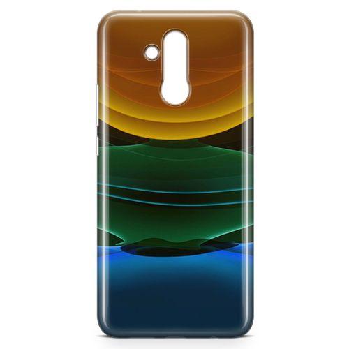 Huawei Mate 20 Lite Kılıf Yer Gök Güneş Arka Kapak Koruma Desenli Full Koruyucu