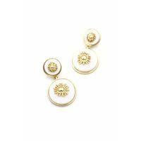 Güneş Küpe - Beyaz