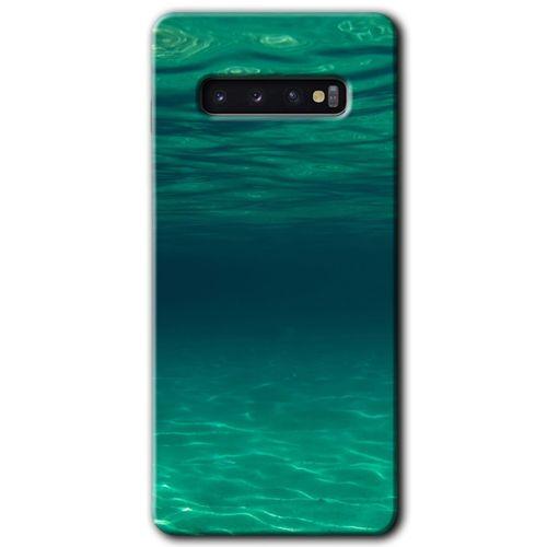 Galaxy S10 Kılıf HD Desen Baskılı Arka Kapak - Derin Deniz + Kırılmaz Cam