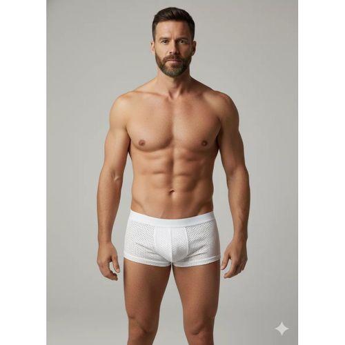 Erkek Beyaz File Boxer