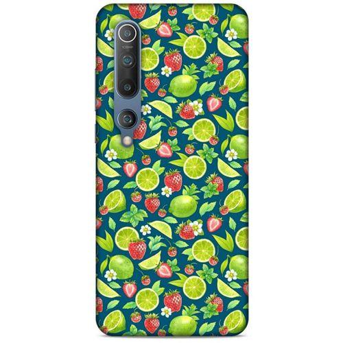 Frutix Çilek Lime  01 Xiaomi Mi 10 Kılıf Desenli Silikon
