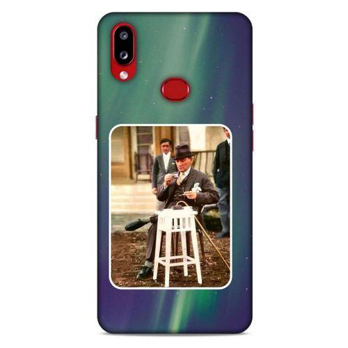 Samsung Galaxy A10s Kılıf Atatürk (21) Koruyucu Kapak Yeşil Gökyüzü