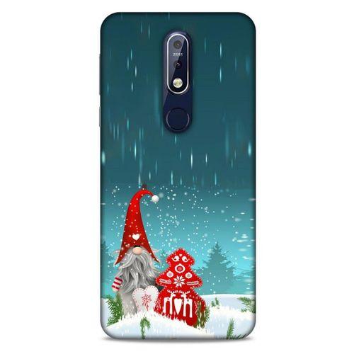 Nokia 7.1 Kılıf Snowix (34) Slim Armor Kılıf Gri Kırmızı