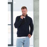 Selanik Örme Yarım Fermuar Erkek Sweatshirt - Lacivert