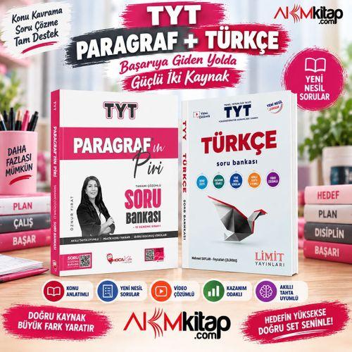 Limit TYT Türkçe ve Hoca Kafası Paragrafın Piri Soru Bankası Seti 2 Kitap