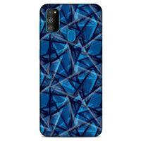 Samsung Galaxy M30s Uyumlu Kılıf Mavi Delisi (46) Core Armor Kılıf Geometrik