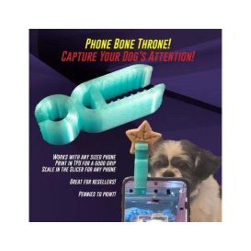 Phone Bone Throne TPU Köpek İkram Tutucu Cep Telefonları için (Bu ürün Sadece Plastik parçadır - Almadan Önce Soru Sorabilirsiniz)