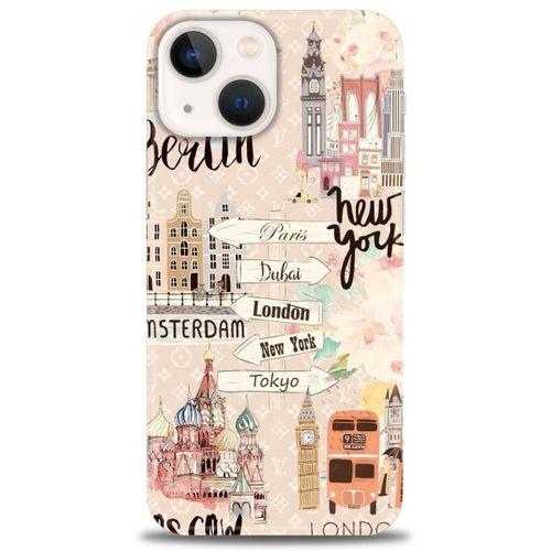 iPhone 13 Mini Kılıf HD Baskılı Kılıf - Berlin Set + Tam Ekran Koruyucu