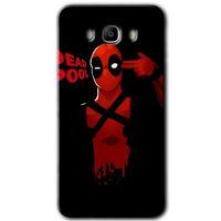 MRCİLETİSİM Samsung Galaxy J7 2016 Kılıf HD Desen Baskılı Arka Kapak + Temperli Cam - DeadPool 4