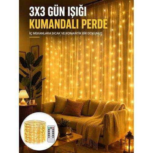 Zaman Ayarlı 8 Modlu Günışığı Perde Led Işık Usb Çalışma Yeni Nesil