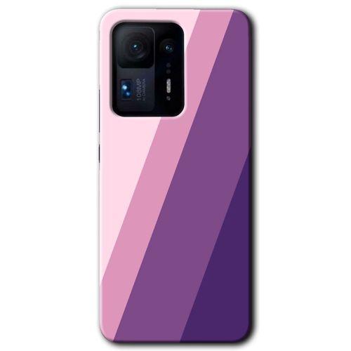 MRCİLETİSİM Xiaomi Mi Mix 4 Kılıf HD Desen Baskılı Arka Kapak+Temperli Cam - Oblique