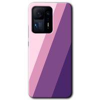 MRCİLETİSİM Xiaomi Mi Mix 4 Kılıf HD Desen Baskılı Arka Kapak+Temperli Cam - Oblique