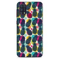 Frutix Ananas 06 Samsung Galaxy M31 Kılıf Desenli Silikon