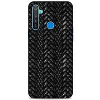 Oppo Realme 5i Kılıf Dragons (2) Kabı Ejderha Deri Siyah