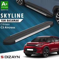 S-Dizayn Citroen C3 Aircross Skyline Krom Yan Basamak 183 Cm 2017-2024 A+ Kalite
