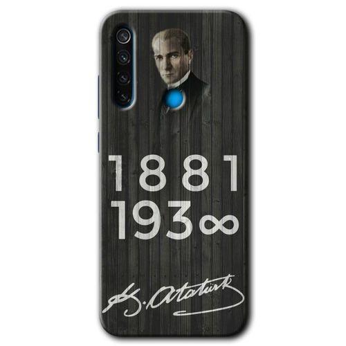 Xiaomi Redmi Note 8 HD Baskılı Kılıf + 9D Tam Ekran Koruyucu - Atatürk Bayrak