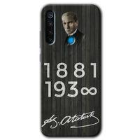 Xiaomi Redmi Note 8 HD Baskılı Kılıf + 9D Tam Ekran Koruyucu - Atatürk Bayrak