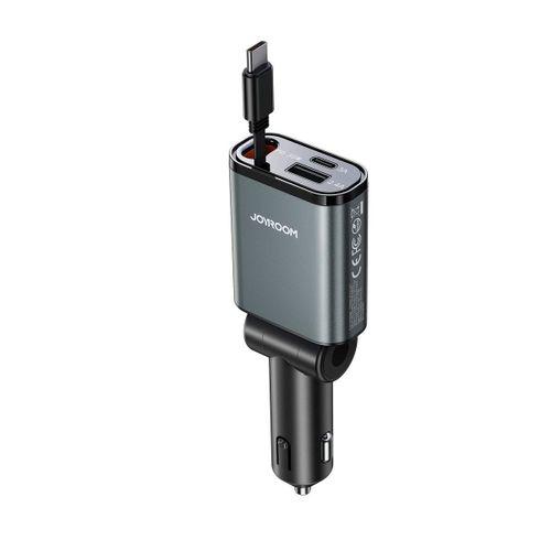Joyroom JR-CCL07 45W 3 Port Pd+Usb Çekmeli Araç Şarj