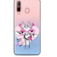 Zoologix (14) Samsung Galaxy A60 Şeffaf Kılıf Silikon Desenli