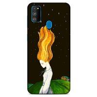 Samsung Galaxy M30s Kılıf Depresyon (1) Kılıfı Kahverengi Bordo